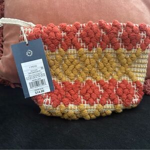 Handcrafted Orange and Yellow Clutch